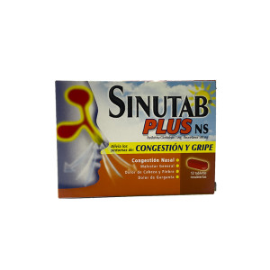 SINUTAB PLUS NS CAJA X 12 TABLETAS